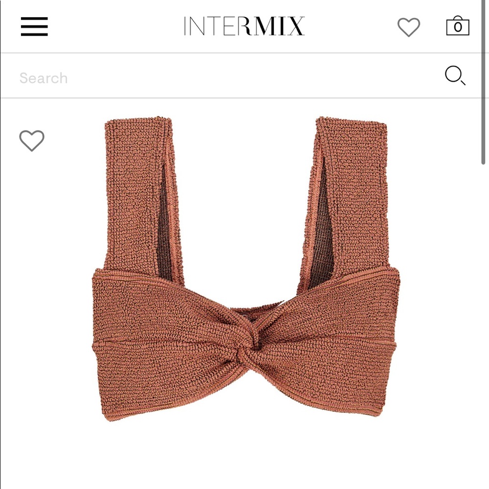 EXCLUSIVE to Intermix - Bond Eye Sonny Twisted Lurex Bikini Top